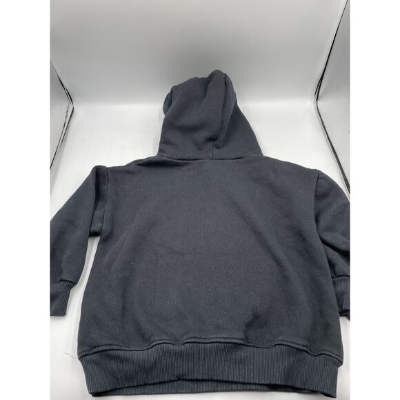 Zara Hooded Pullover Sweatshirt Kids New York Sz 4-5 Black - Picture 4 of 5